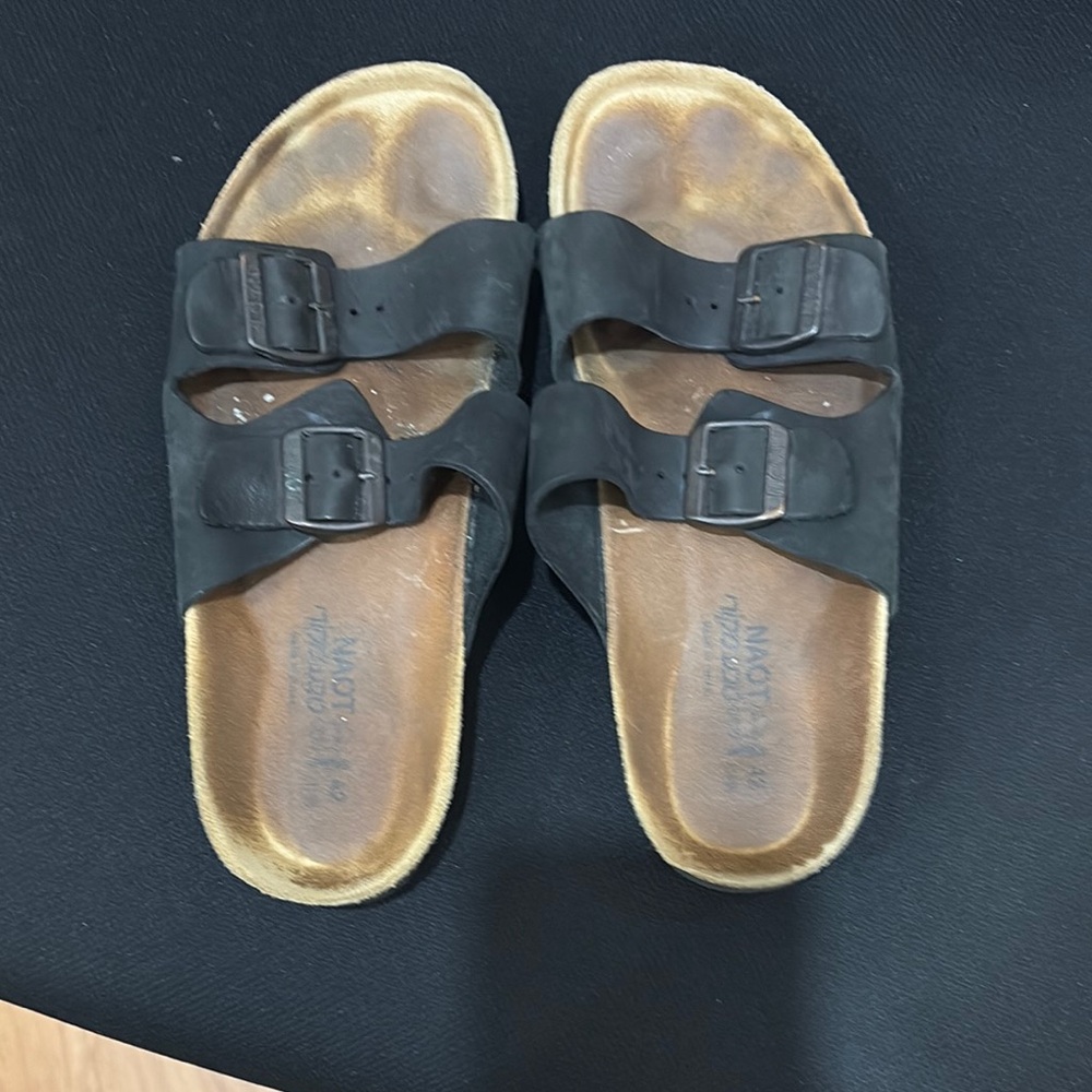 Black Double Strap Naot Sandals